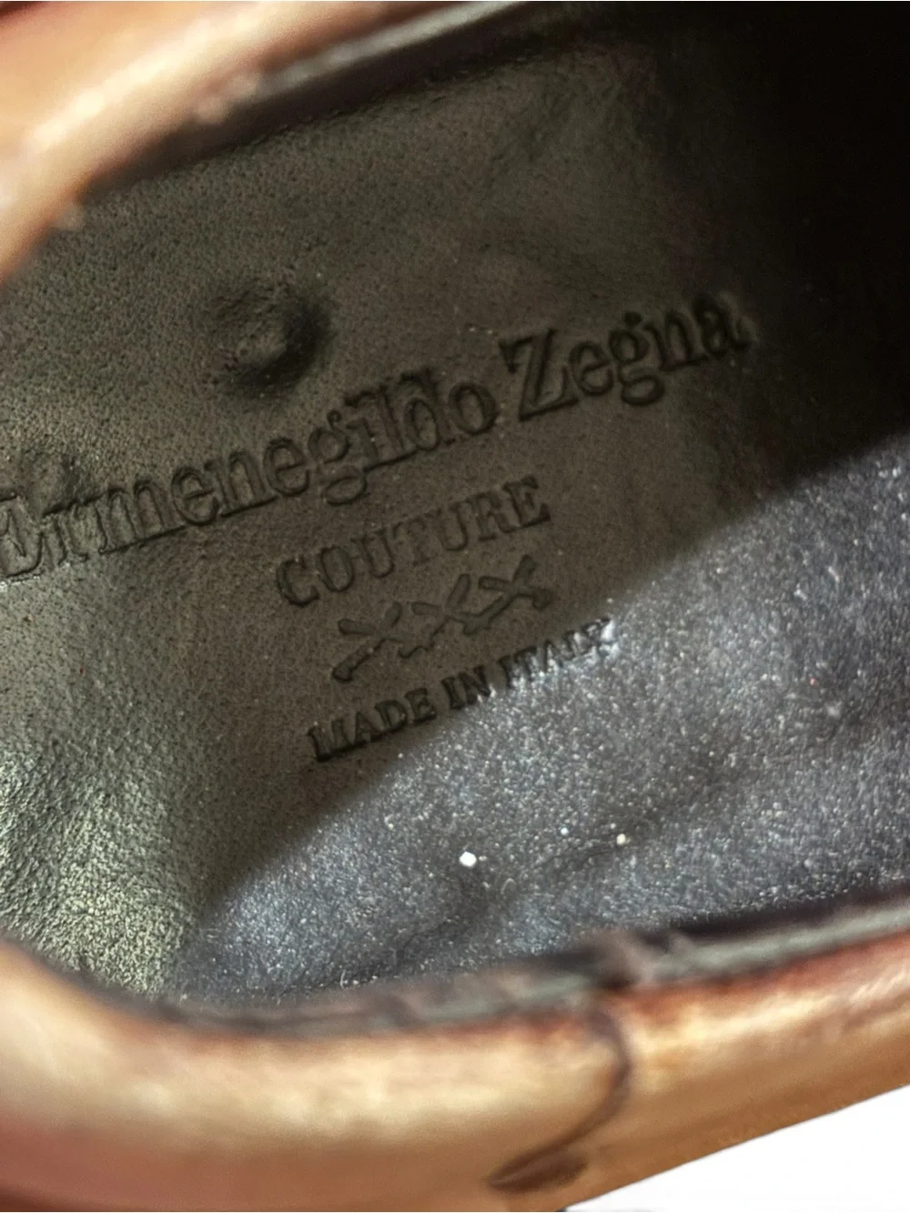 Ermenegildo Zegna XXX Couture Antique Leather Derby